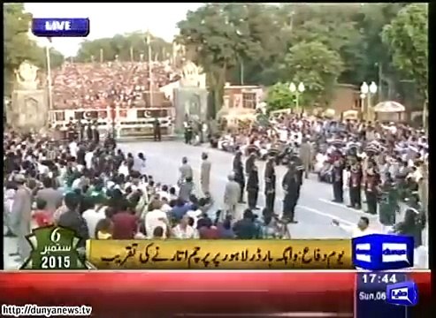 6 sep 2015, defense day- wagha border parade -Pakistan emotions