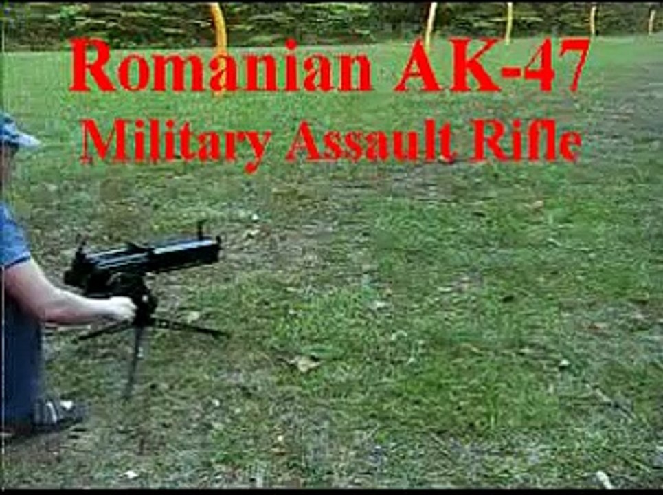 Dual AK 47 gatling gun