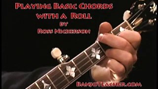 Beginner Banjo Chords with a Simple Roll - BanjoTeacher.com