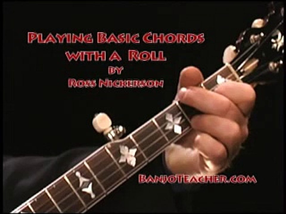 Beginner Banjo Chords with a Simple Roll - BanjoTeacher.com
