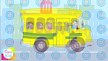 The Wheels on the Bus Nursery Rhyme   Cartoon Animation Song For Children
