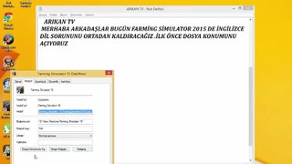 Farming Simulator 15 İngilizce Dil Sorunu Çözümü