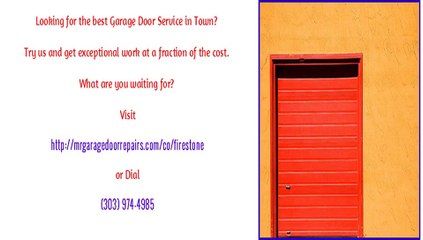 Garage Door Repair Services in Firestone, CO