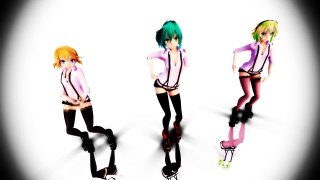 【MMD】Step【Rin, Miku, Gumi】