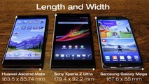 First Looks: Sony Xperia Z Ultra vs. Samsung Galaxy Mega vs. Huawei Ascend Mate