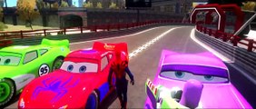 Spider-Man Hulk Toy Story Buzz Lightyear & Ramone Epic Race in Disney Cars Lightning McQueen