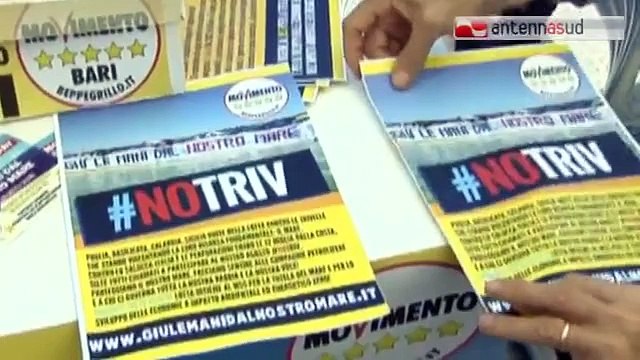 Servizio Tg Antenna sud m5s contro le trivellazioni