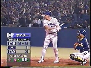 星野オリックス）のピッチング　打者オマリー　95年日本シリーズ