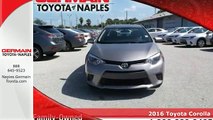 2016 Toyota Corolla Naples FL Fort-Myers, FL #160045