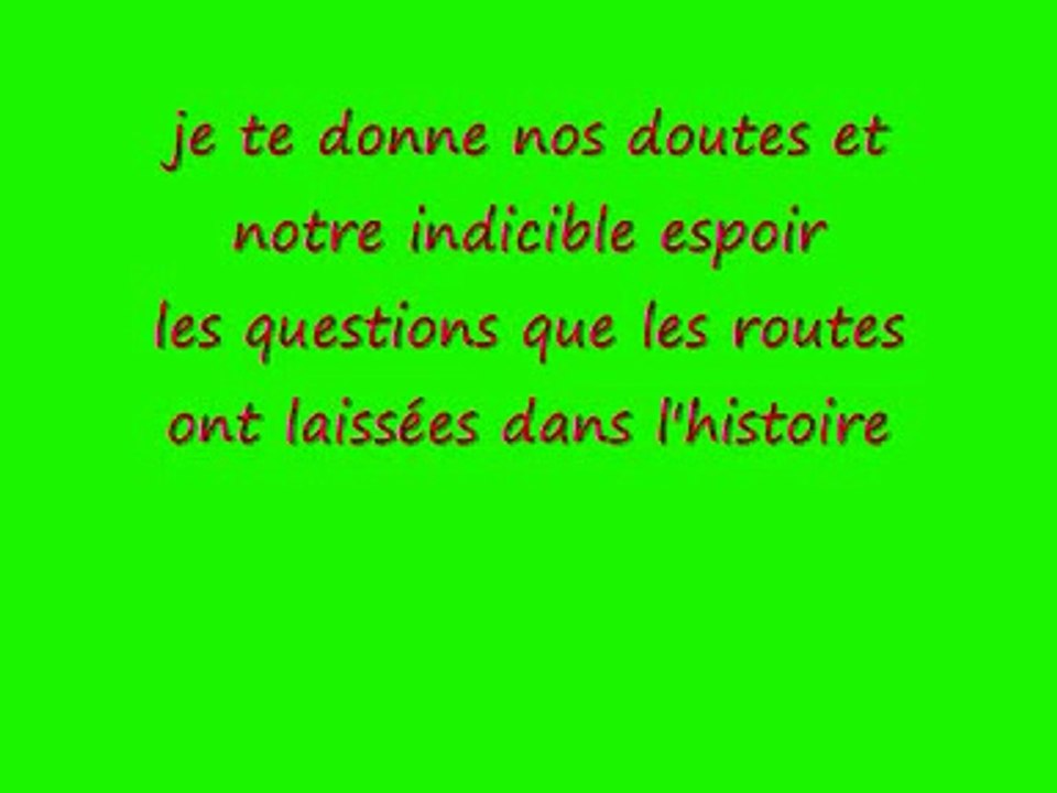 je te donne lyrics