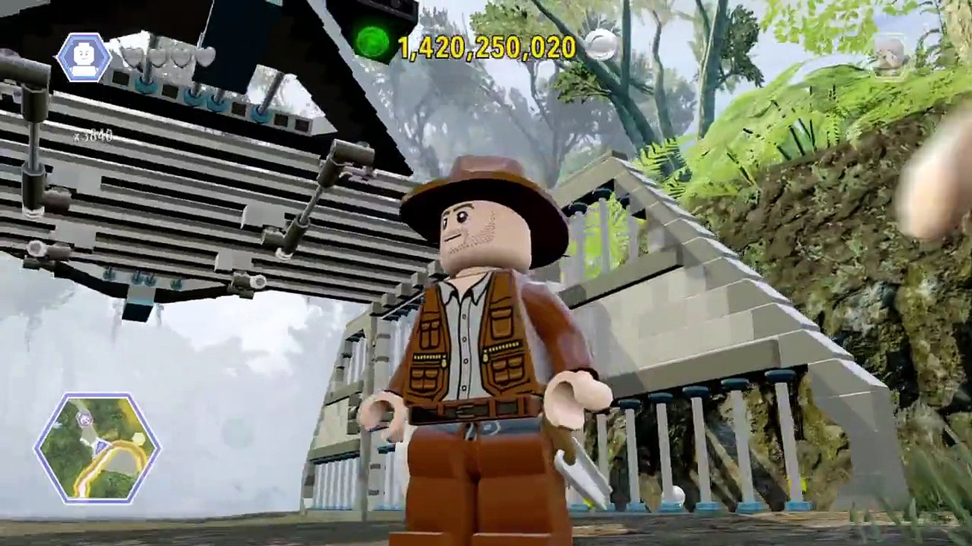 LEGO Jurassic World custom character gameplay India Jones