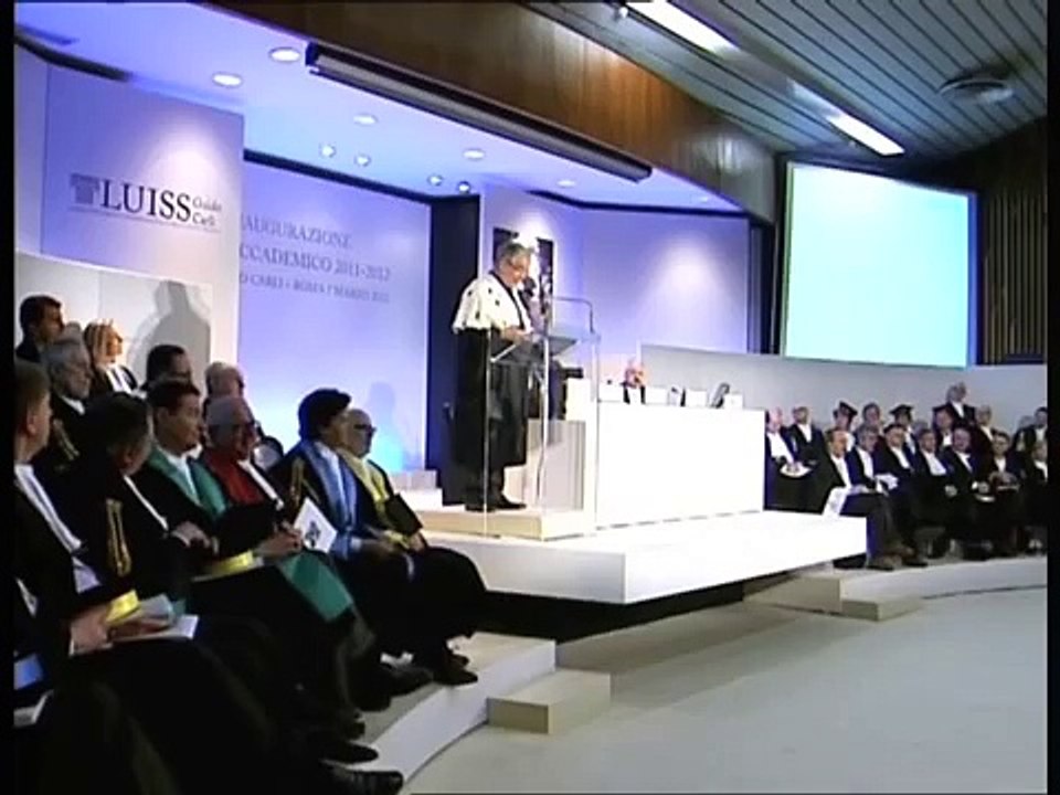 MASSIMO EGIDI - Inaugurazione Anno Accademico 2011-2012