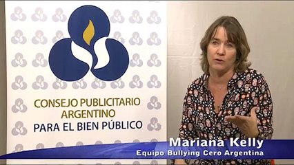 Mariana Kelly (Equipo Bullying Cero Argentina) - Campaña "Si no haces nada sos parte"