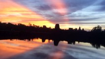 Sun rise at Angkor wat temple - Angkor wat on combodia in Siem Reap Province.