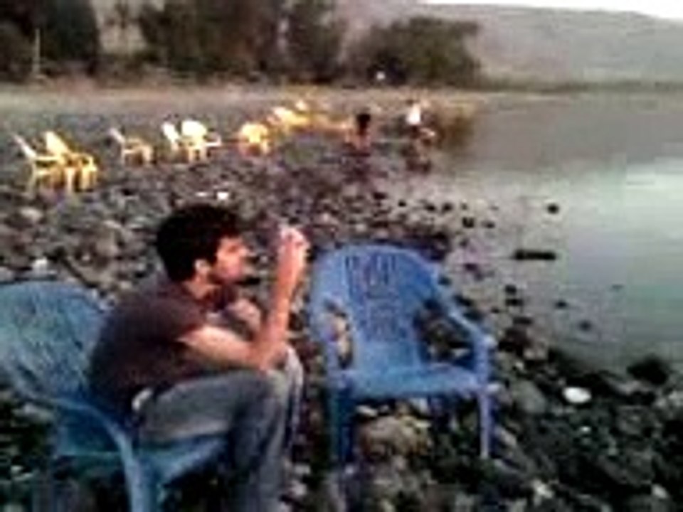 Beautiful sunset over the Sea of Galilee