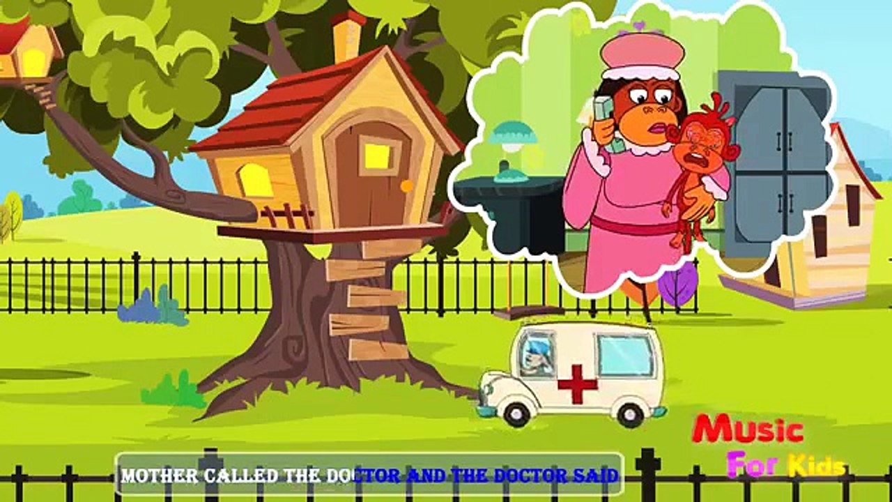 Five Little Monkeys jumping on the Bed | Kids Songs | Children Nursery Rhymes Animation