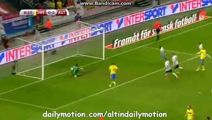 David Alaba Penalty Kick Goal - Sweden 0-1 Austria - 08.09.2015