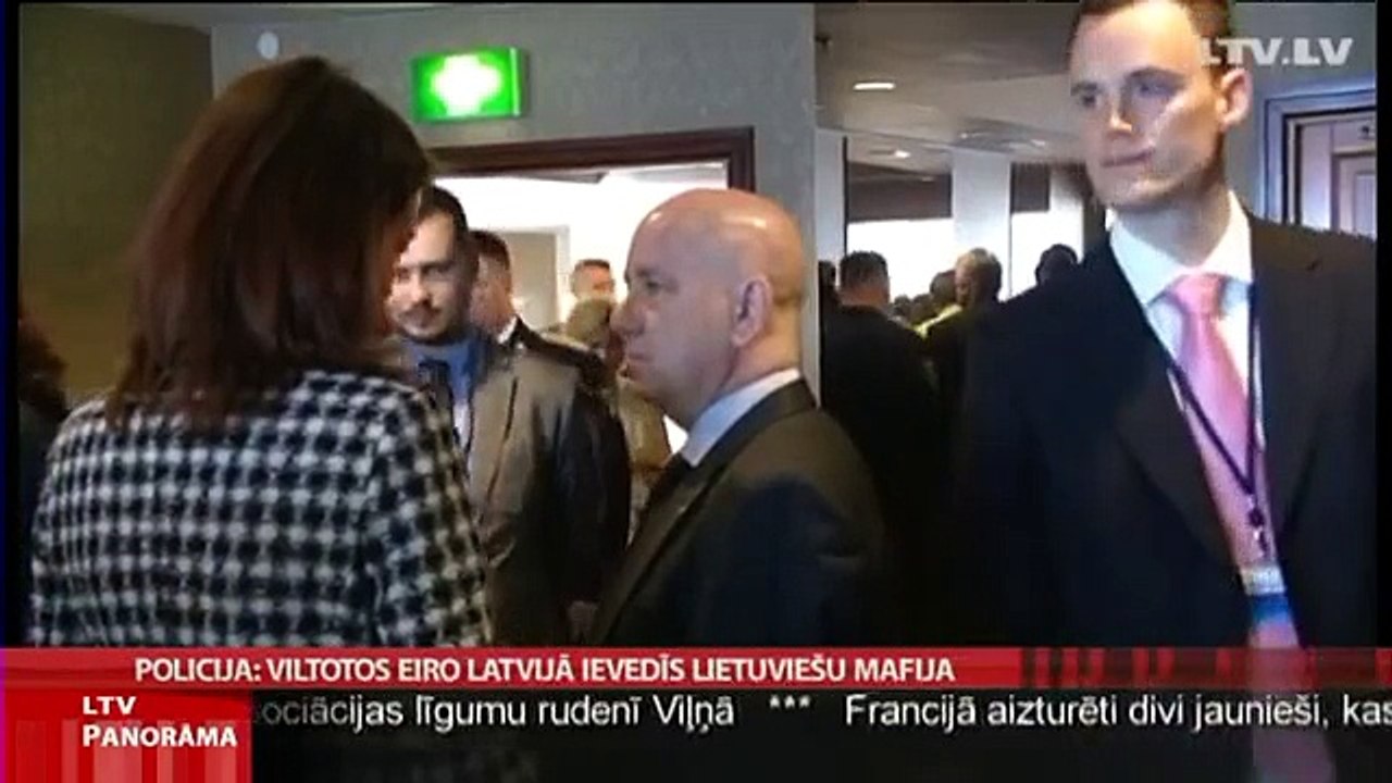 Policija: viltotos eiro Latvijā ievedīs lietuviešu mafija