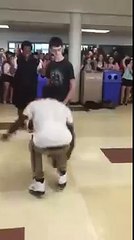 White nerd destroys black guy at dance off