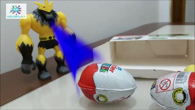 Ben 10 Stop Motion 2015 - Ben 10 Kinder Surprise Eggs Unboxing PART 2
