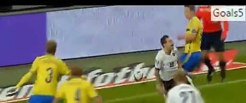 Sweden 0 - 2 Austria Half Time Goals and Highlights EURO Qualifications 8-9-2015