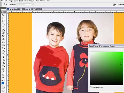 How To Use Color Replacement Tool In Adobe Photoshop CS3