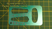 Credit Card Sized Titanium Pocket Tool Bottle Opener Review!