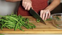 COOKING BY KIM | Garlic Green Beans with Bacon and Shallots