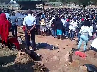 Prophet Uebert Angel preaches "good news" in Johannesburg.