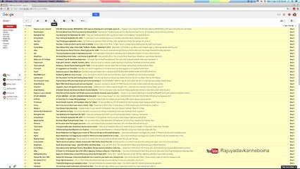 How to delete all inbox Messages in gmail account At Once : Trick  - Telugu Tutorial By Raju Yadav