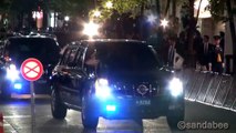 オバマ米大統領専用車ザ・ビーストと要人警護車両。President Obama and guard vehicle.