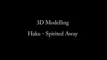 3D Modelling Haku - Spirited Away