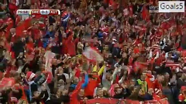 Marc Janko Goal Sweden 0 - 3 Austria EURO Qualifications 8-9-2015
