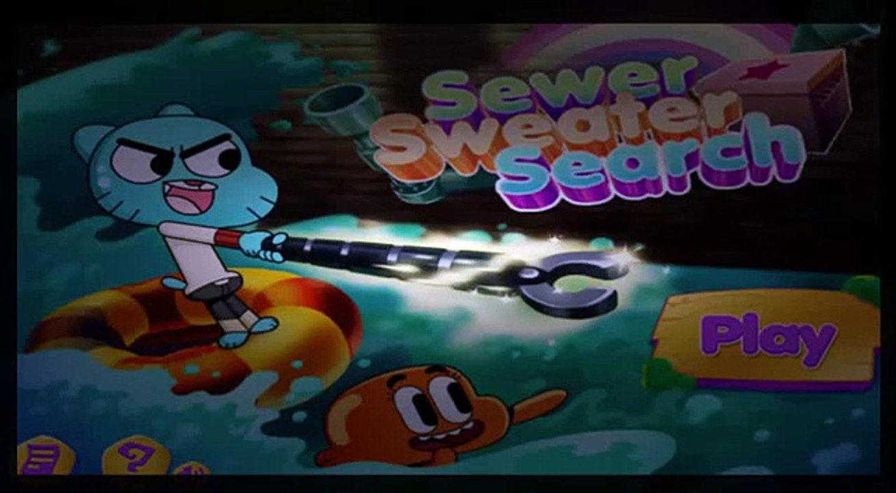 ₯ The Amazing World Of Gumball: Sewer Sweater Search Cartoon NetWork Games ᵺ