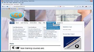 Lean Certification Online Overview