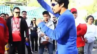 Manny Pacquiao - Road to Marquez - Baguio Morning Training Burnham Park