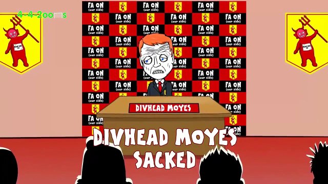 MOYES SACKED by 442oons 'Moyes Way' Song football cartoon