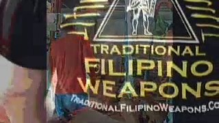 Traditional Filipino Weapons Straight Kris Sword Cutting