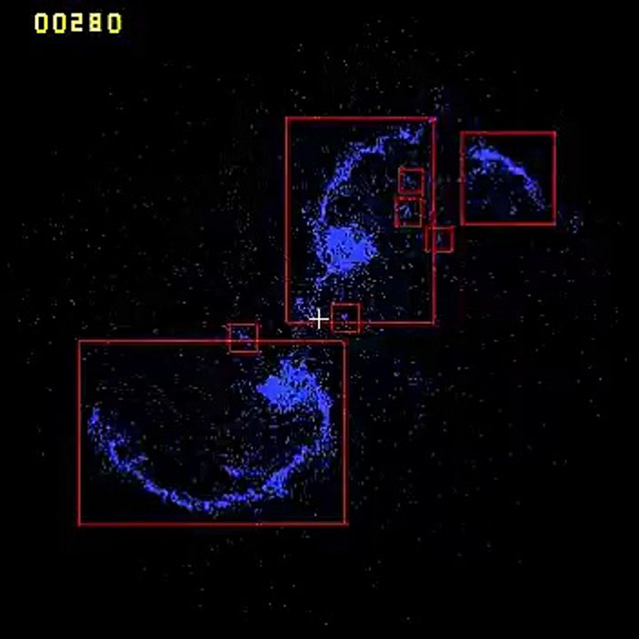 Colisión entre galaxias