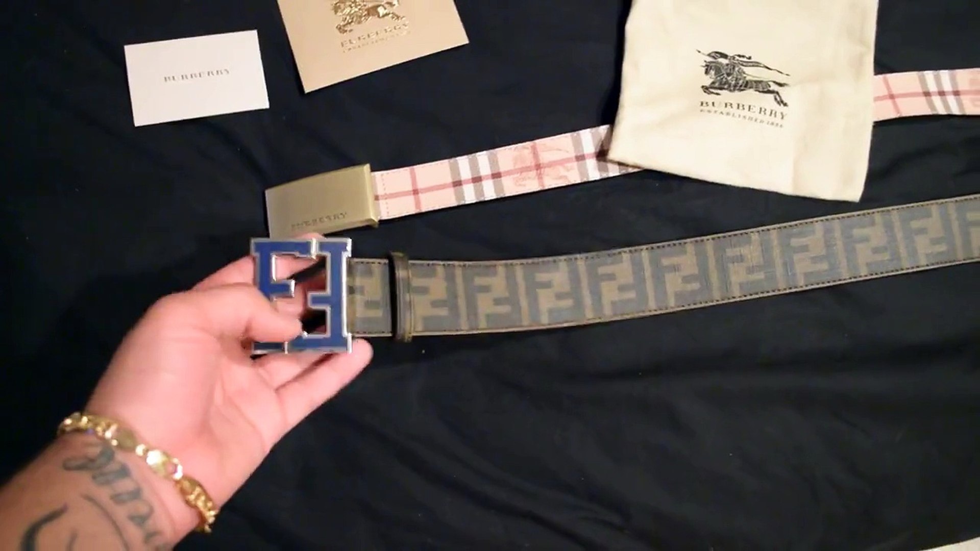 Fendi and Burberry Belt Pickup/Review