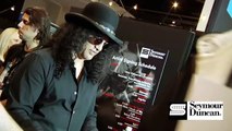 Slash at the Seymour Duncan booth during 2010 NAMM