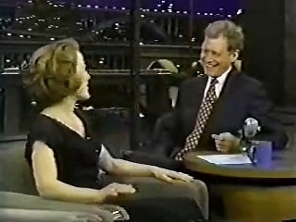 Gillian Anderson on Letterman 1996