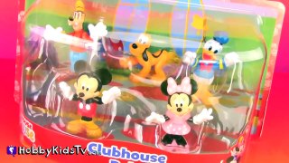 Disney Mickey Mouse Clubhouse Character Set Toy Review Box Open Minnie, Goofy, Pluto, Donald