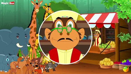 Ek Bandar Ne Kholi Dukan - Hindi Animated/Cartoon Nursery Rhymes For Kids