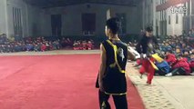 0464   Beijing 2015 Wushu Tournament champion Wu Yanan tai chi sword tai chi men   SD