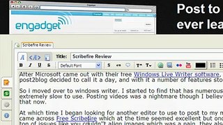 Scribefire Review - Blog Application