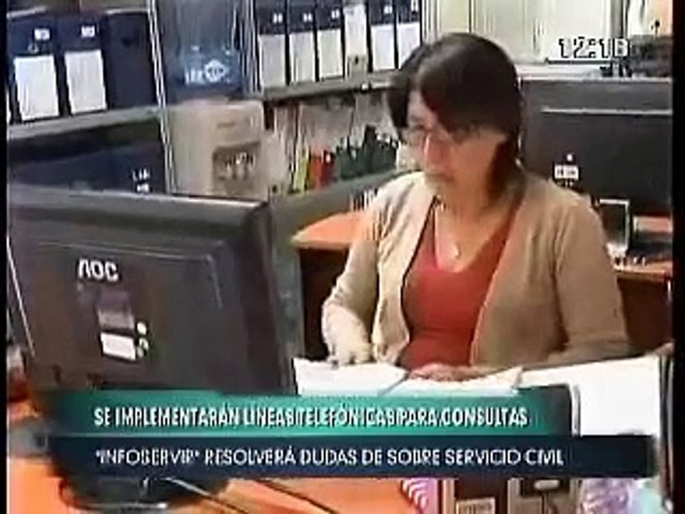 Infoservir atenderá consultas sobre ley del Servicio Civil. (Canal 7)
