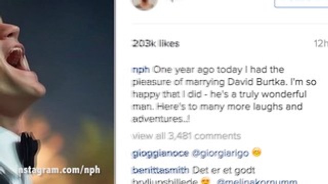 Celebrity Update | Neil Patrick Harris sends a sweet anniversary message