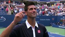 Novak Djokovic FUNNY MOMENTS - US OPEN 2015