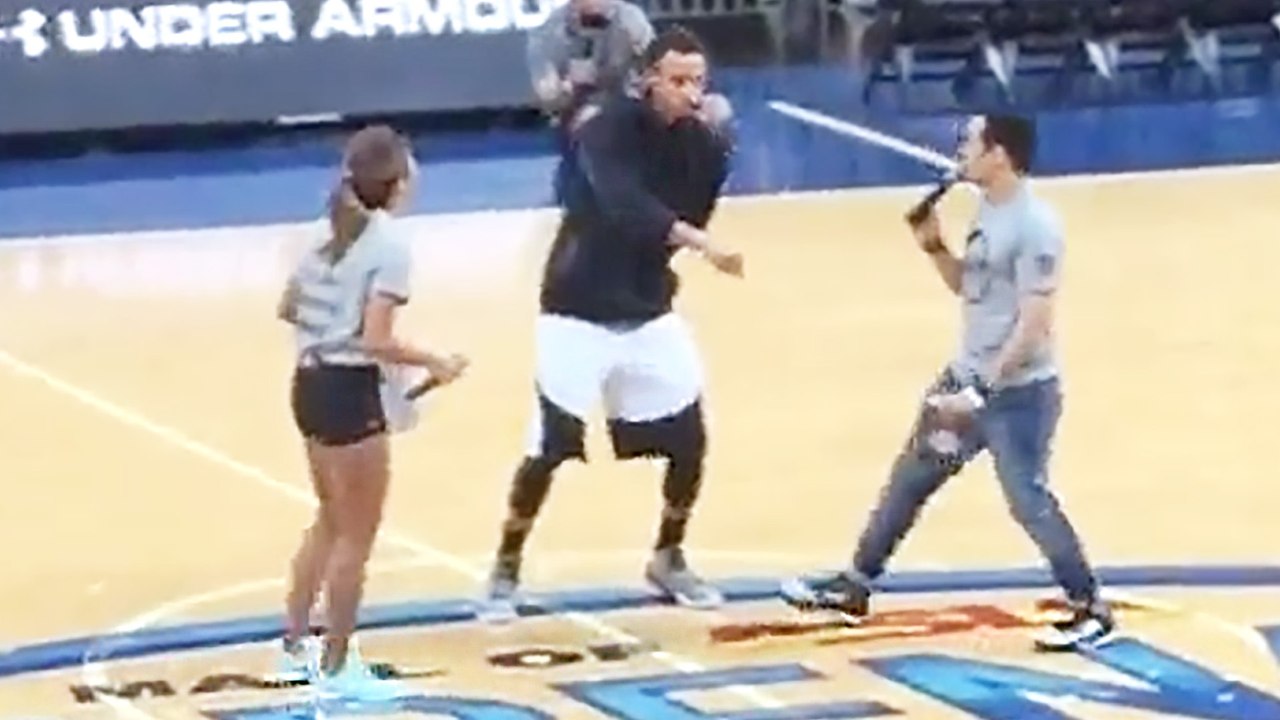 Stephen Curry Does the Nae Nae, Throws Down Reverse Slam in Manila
